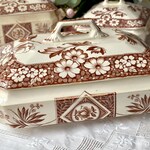 Brown Transferware Cups