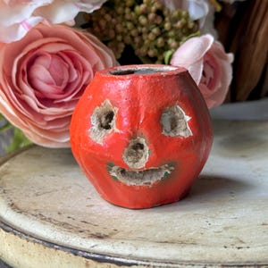 Amazon.com: Factory Direct Craft Pack of 6 Paper Mache Jack  Vintage paper mache gourd pumpkin jack-o\'-lantern Halloween‎ Easter decor mini main image 1