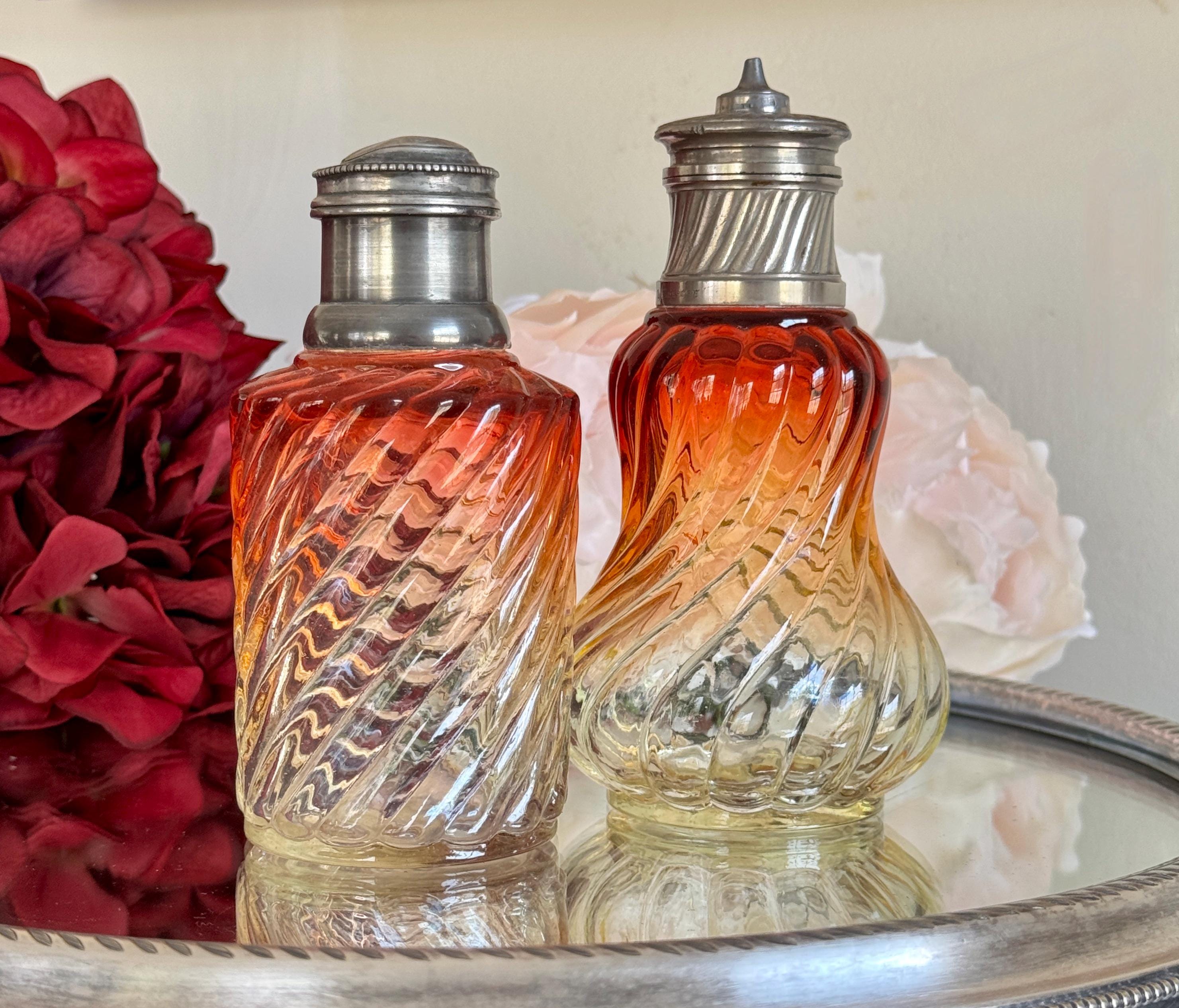 フランス アンティークガラスFLACONS DE PARFUMフラコンセット 【公式
