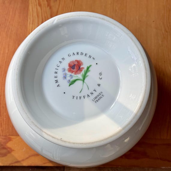 Vintage Tiffany & Co. Large Cachepot AMERICAN GARDEN Limoges