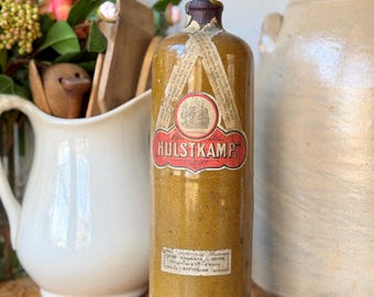 アンティーク 19 世紀 ストーンウェア ボトル ウィリアム パウエル