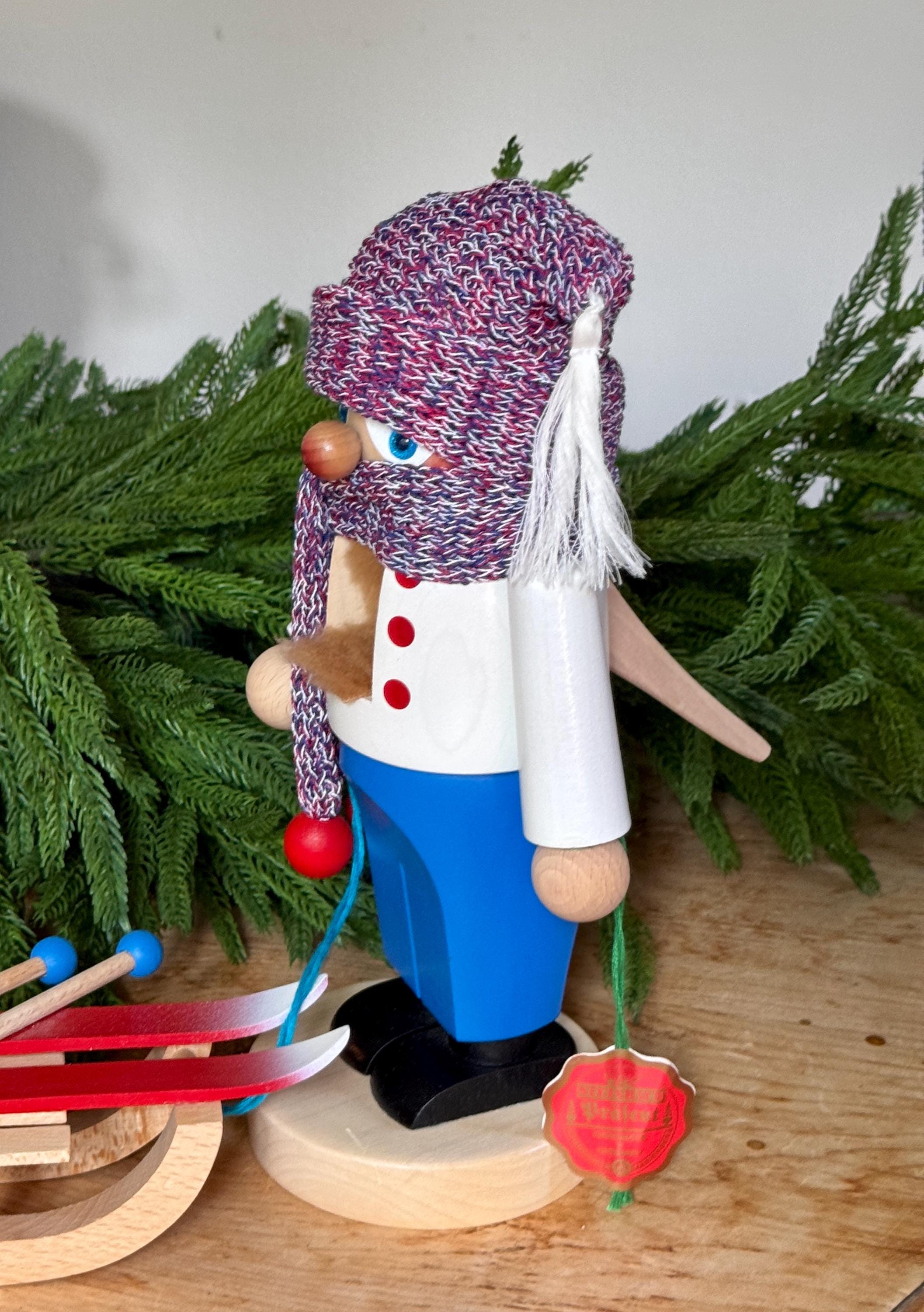 ヴィンテージ シュタインバッハ くるみ割り人形：木製そり、スキー