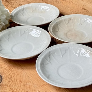 Antique Ironstone Saucer Plate Set: Baltic Shape, Thomas Hulme, Staffordshire England