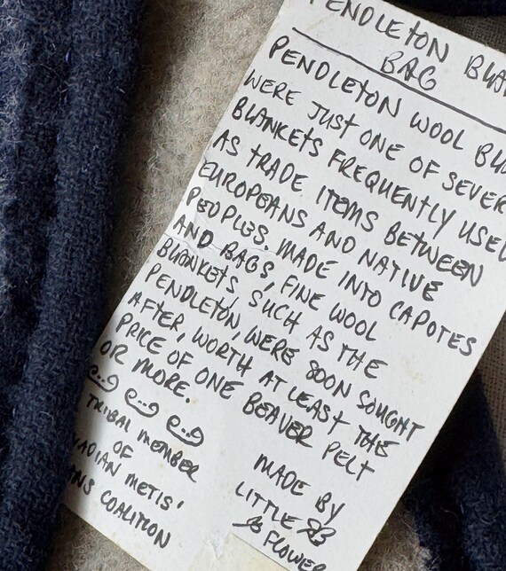 Vintage Pendleton Trapper Blanket Purse Handmade … - image 8