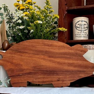 Vintage Holz Schwein Brot Brett Primitive Käse Schneiden Charcuterie Bauernhaus Küche Dekor