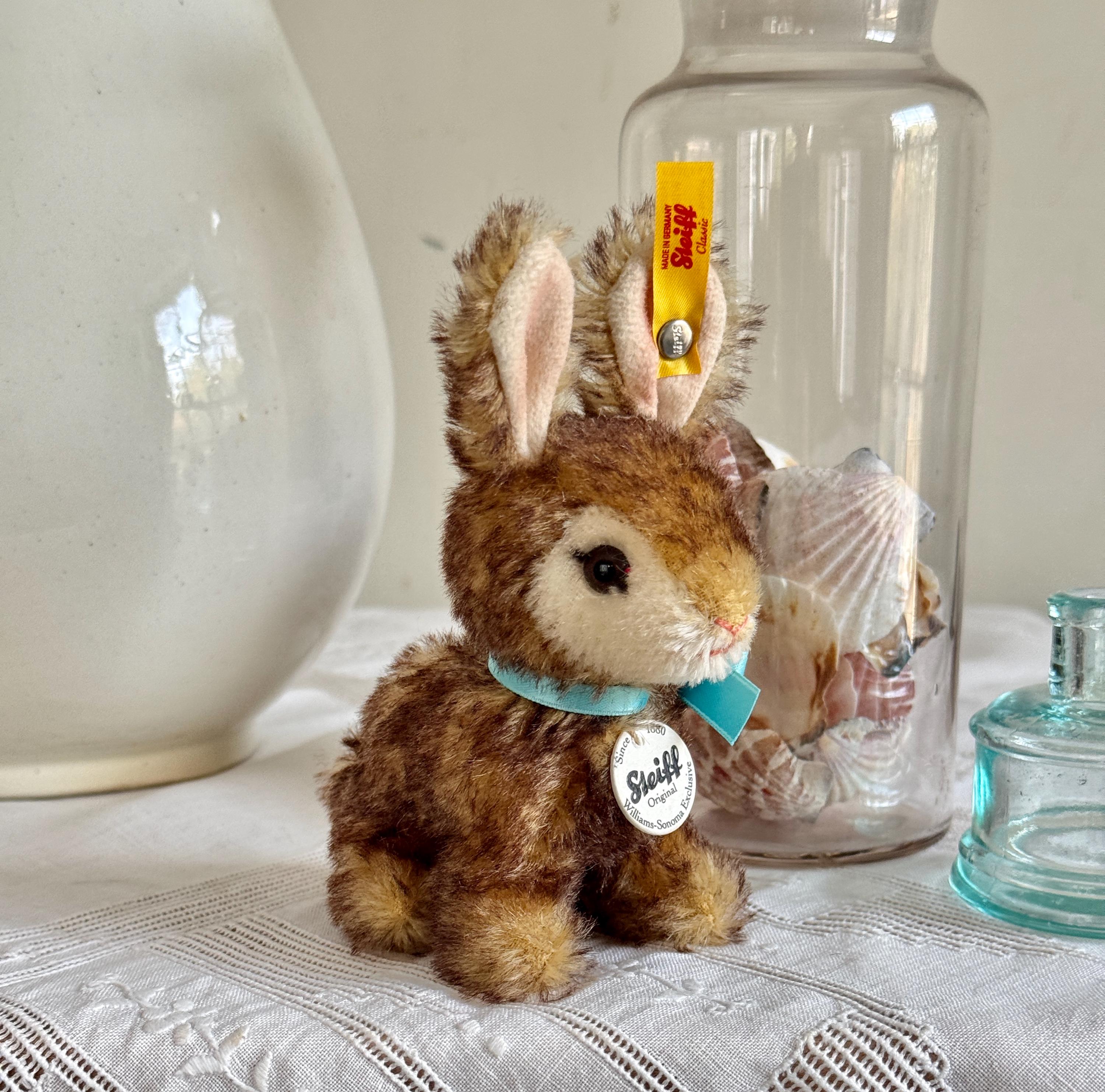 Vintage STEIFF Bunny Rabbit Williams Sonoma Made in Germany Orinal
