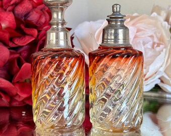 Antique Baccarat Rose Tint Perfume Bottle - 1930s French Decor - Etsy