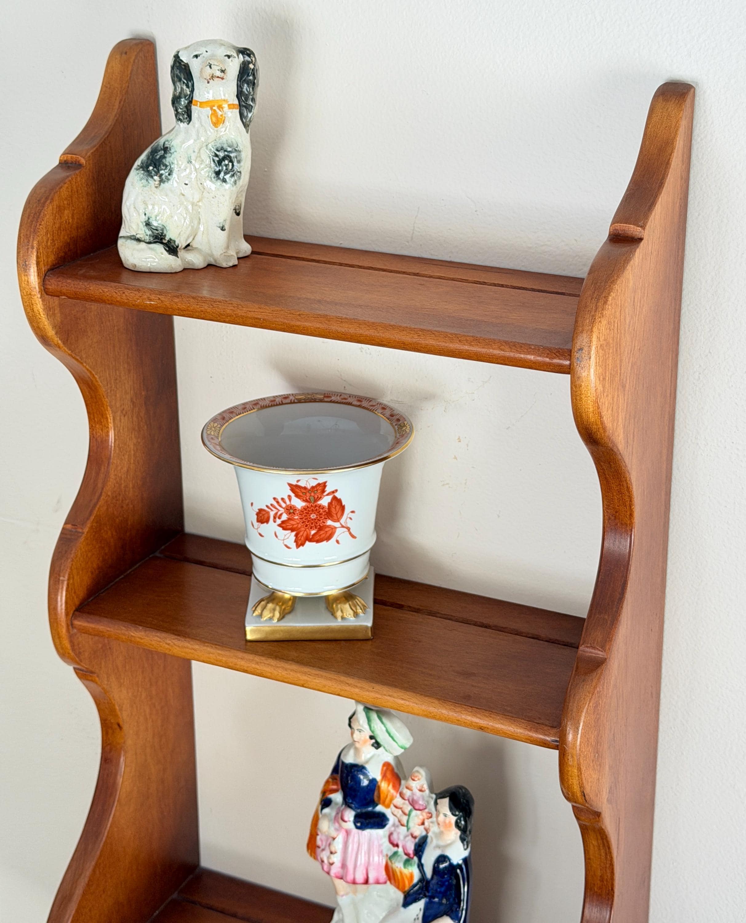 木製ラック・ウッドラック Vintage wooden shelf Vintage Hard Rock Maple Wood Wall Shelf Cushman Colonial Vermont