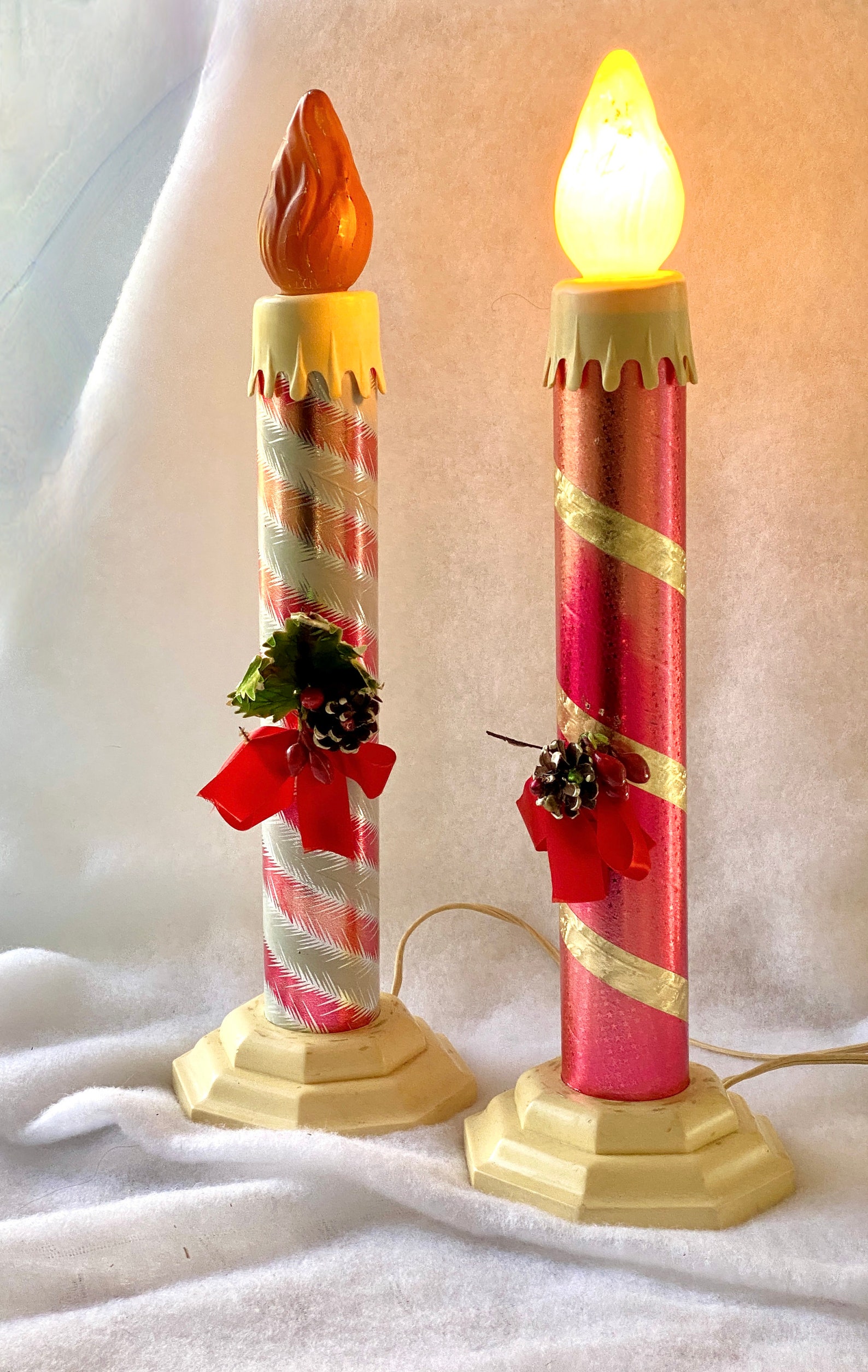 USALITE Indoor Electric Jumbo Candle 17 1/2 Inches Tall Light Etsy