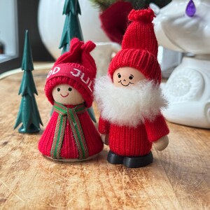 Handmade Nordic Tomte Gnome - Swedish Christmas Santa Figurine (7 Inches) - Choose Your Style!