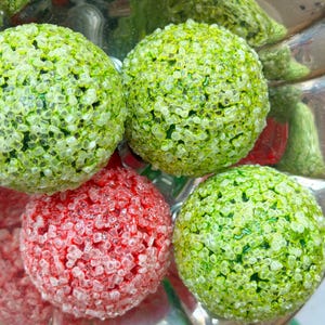Mid Century GE Sugared Clear Ice Snowball Christmas Light Bulbs Coated Multicolored Set Of 4 Working In Original Boxes