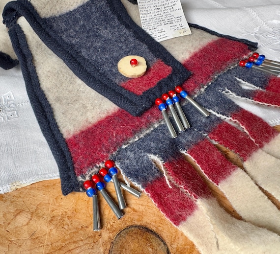 Vintage Pendleton Trapper Blanket Purse Handmade … - image 7