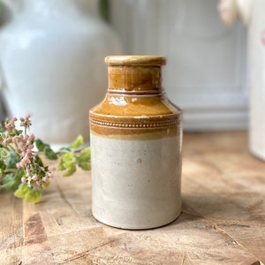 Antique 19th Century Stoneware Bottle William Powell Bristol England Pottery Jar