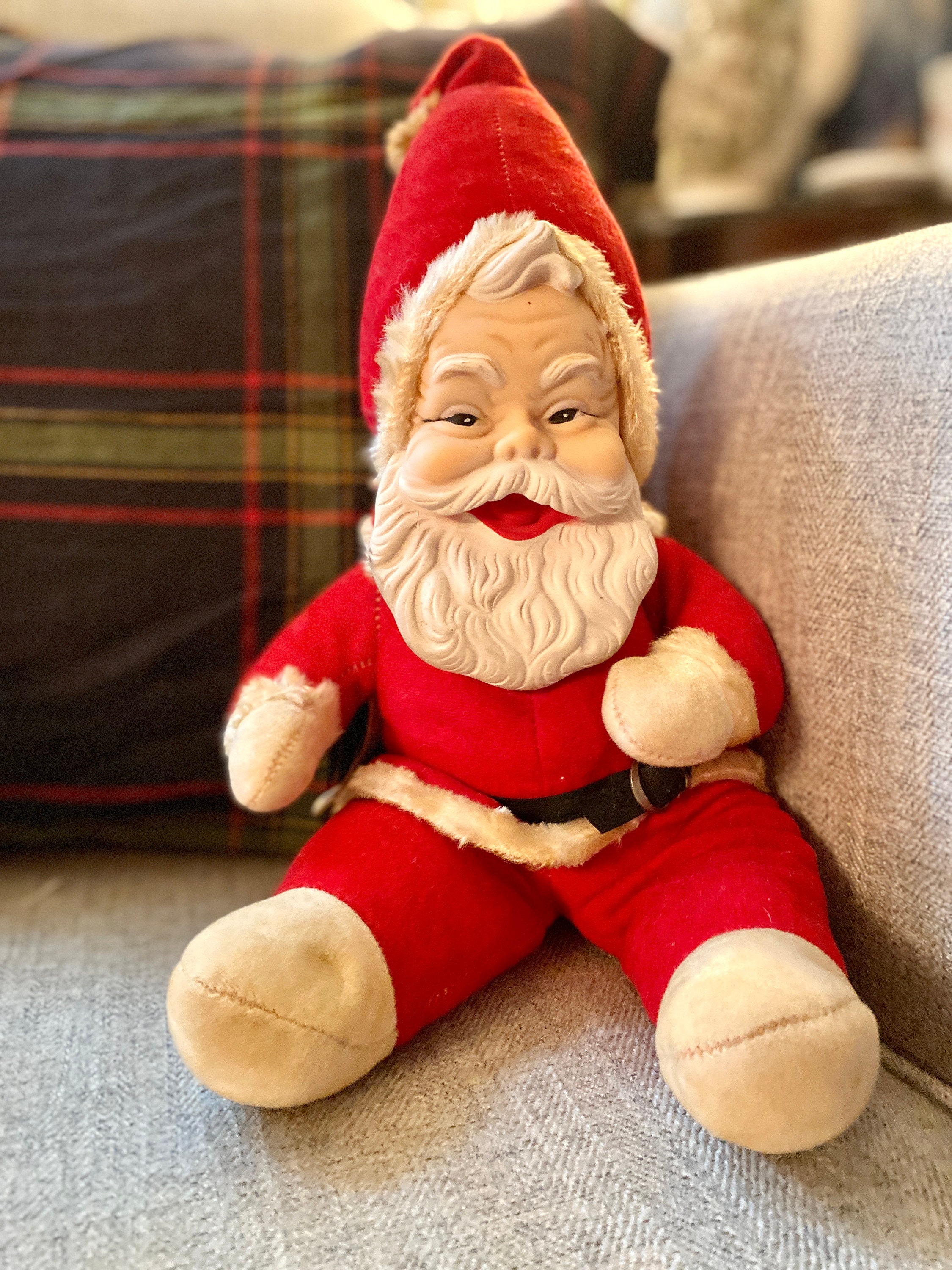 antique stuffed santa