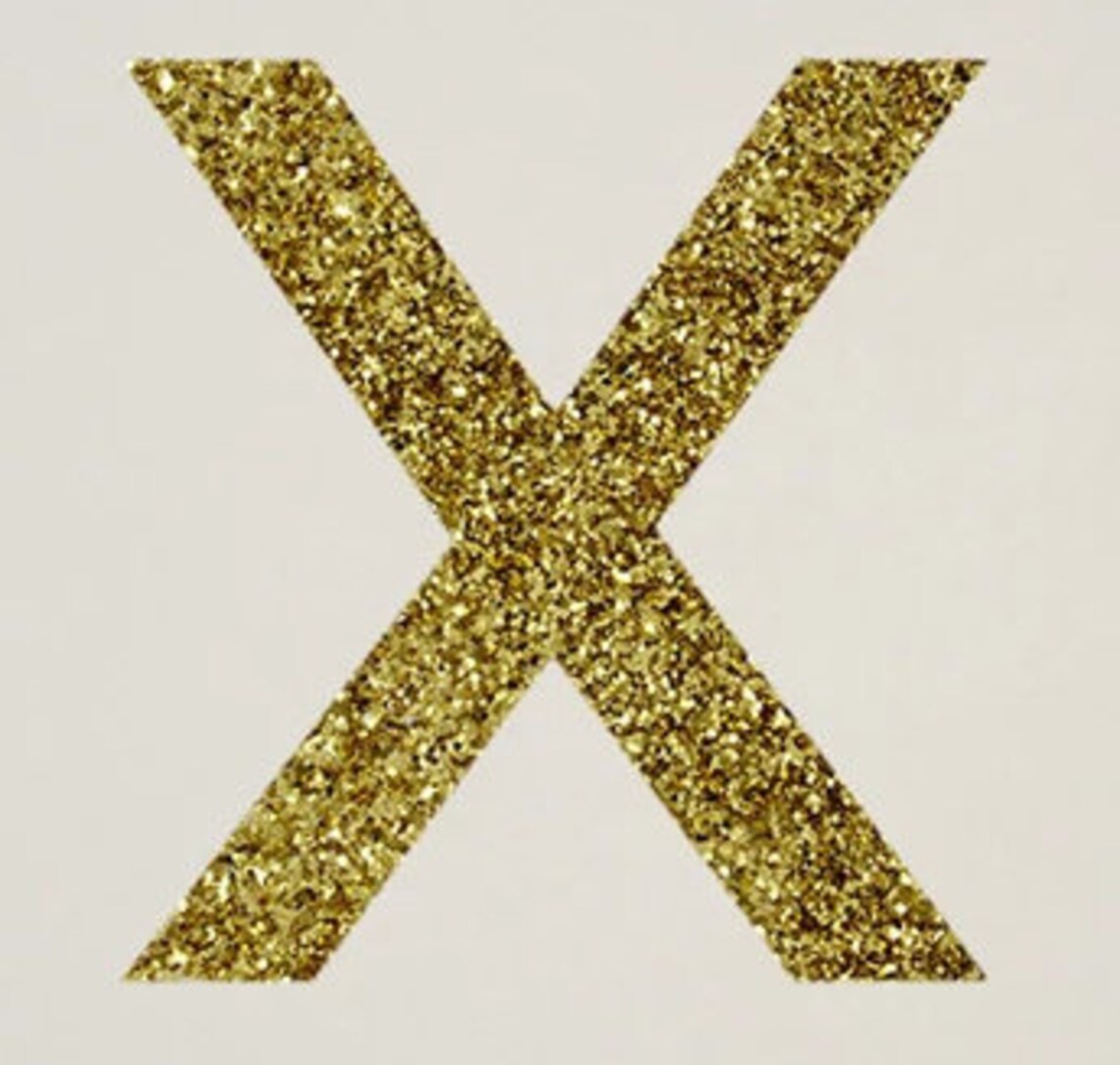 Large Gold Glitter Letter X Sticker Gift Wrapping Stickers Etsy