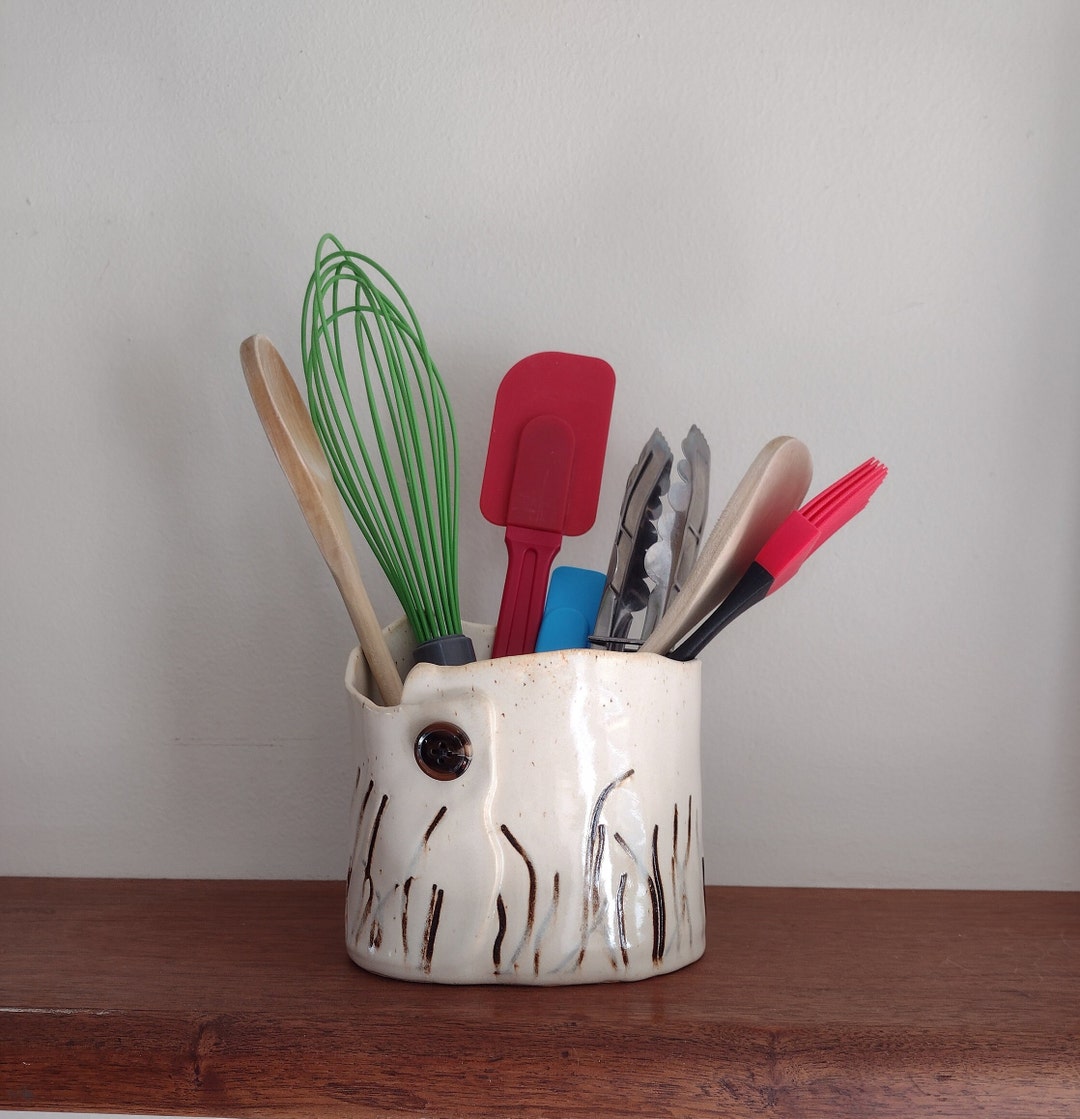 Handmade Ceramic Small Utensil Holder Handmade Ceramic Vase Etsy