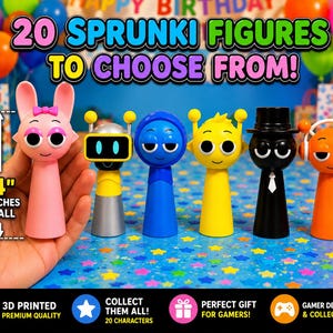 Sprunki Sammelfigur, 3D Gedruckte Gamer Schreibtisch Dekoration, Incredibox Charakter Spielzeug, Spielzimmer Geschenk
