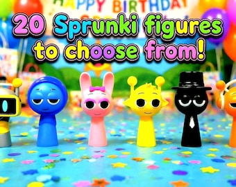 Figura coleccionable Sprunki / Personaje del juego Pinki Wenda Durple impreso en 3D / Decoración de escritorio para gamers Incredibox Regalo inspirado en Sprunki Toys