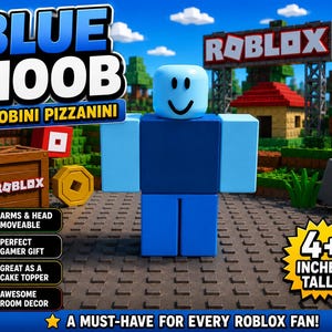 Articulated Roblox Noob 3D Printed Figure, Gamer Gift, Gaming Decor, Cake Topper image 3