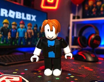 Figura de Bacon de ROBLOX impresa en 3D personalizada, modelo Noob, Blockman – Coleccionable para jugadores
