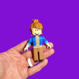 Figura de Bacon de ROBLOX impresa en 3D personalizada, modelo Noob, Blockman – Coleccionable para jugadores Bacon Hair Girl