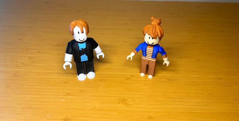 Figura de Bacon de ROBLOX impresa en 3D personalizada, modelo Noob, Blockman – Coleccionable para jugadores imagen 4