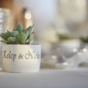 Personalized Wedding Succulent Favors