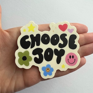CHOOSE JOY | Waterproof Christian sticker | faith | verse | bible sticker | Laptop sticker | water bottle sticker | bumper sticker