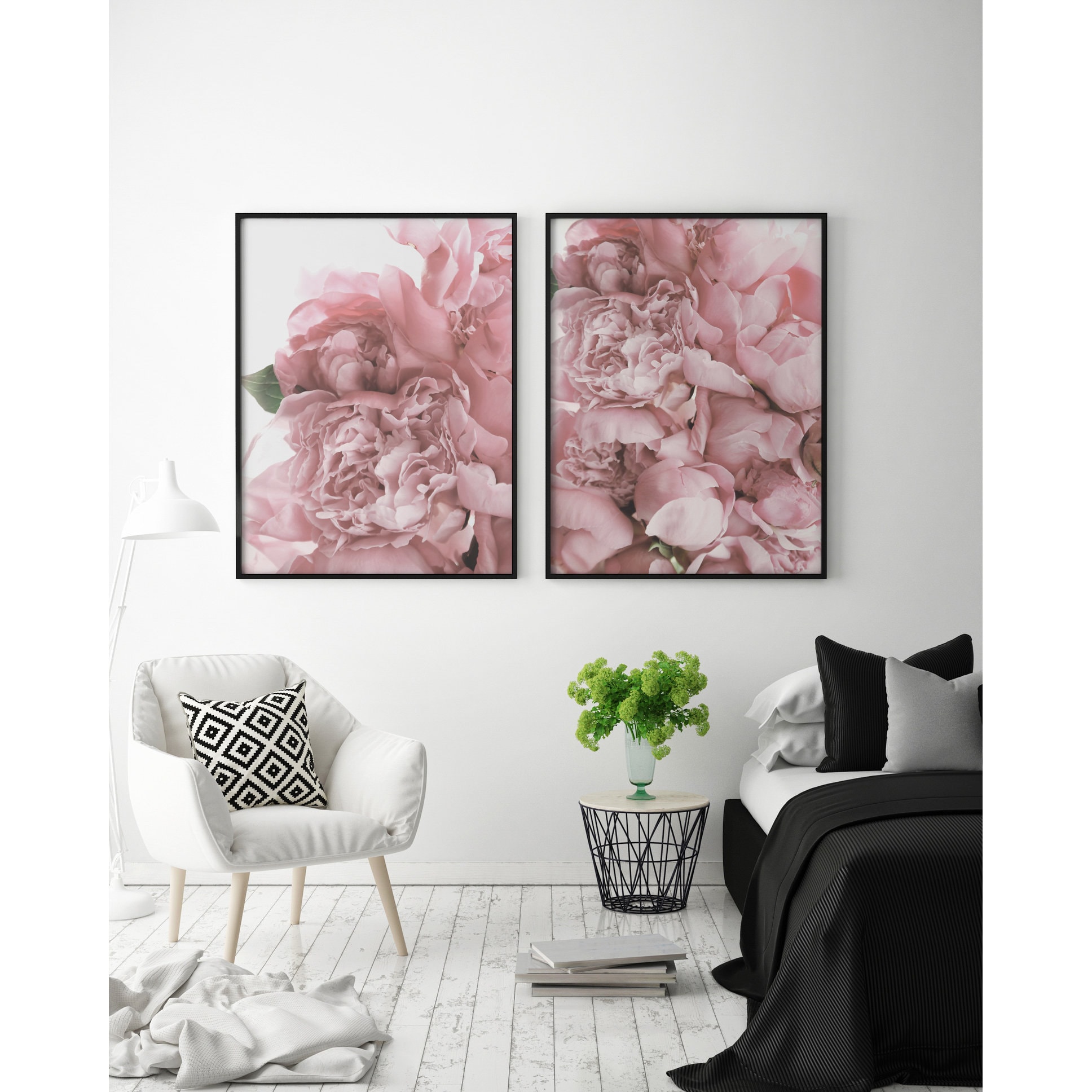 Pink Rose Art Print Girly Wall Art Colorful Feminine Blossom - Etsy