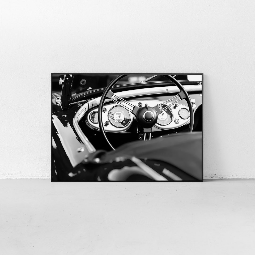 Classic Car Printable Wall Art Antique Automobile Artwork Etsy