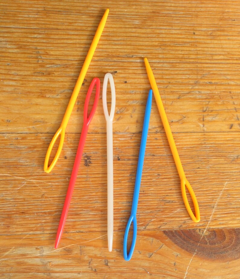 Plastic Darning Needles Plastic Large Eye Needles Kids Crafts Etsy