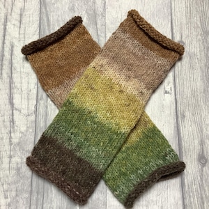 Fingerless gloves wrist warmers fingerless mittens multicoloured festival boho folk one size