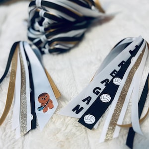 Design your own sports ponytail ribbons-Custom