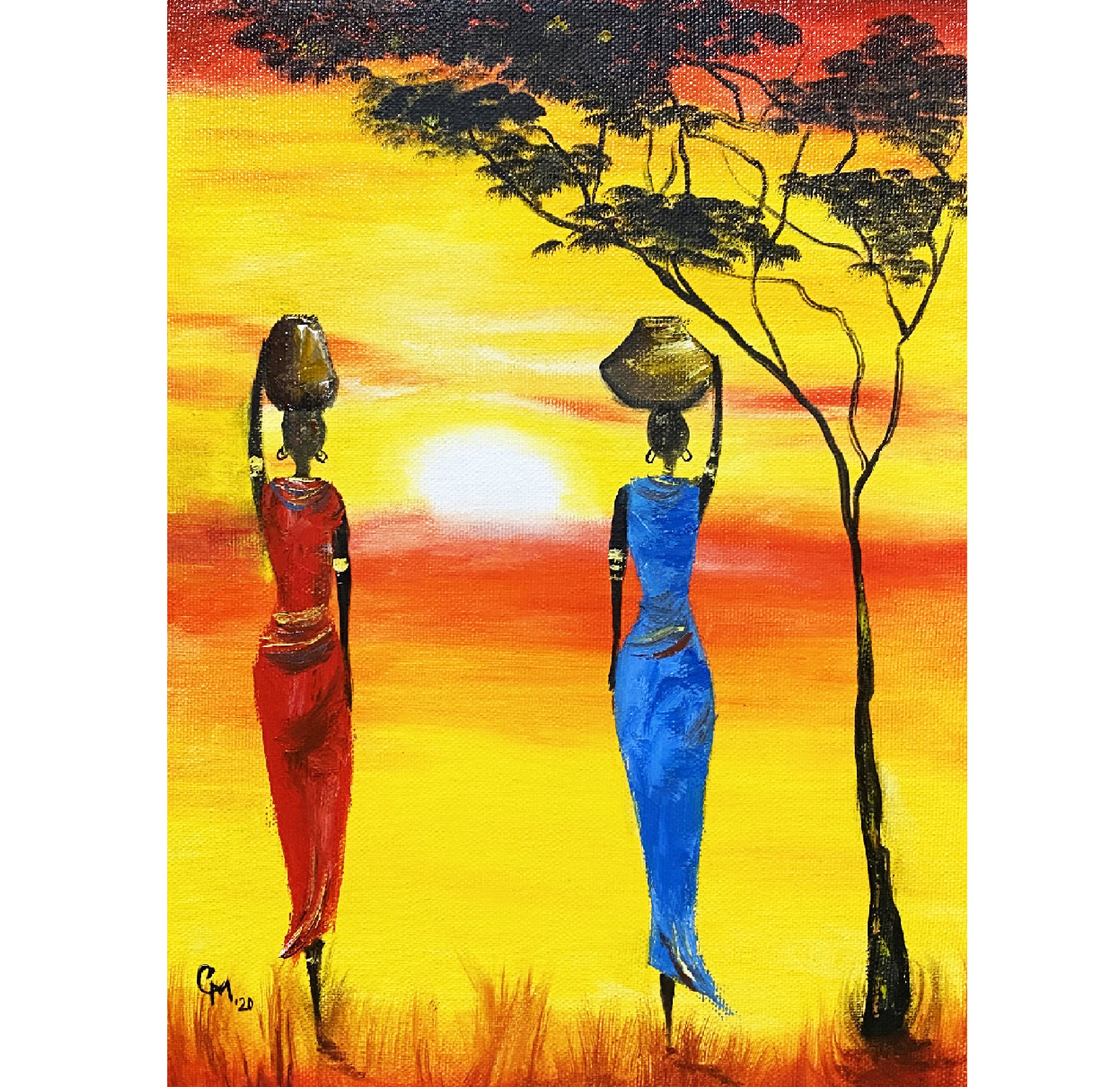 Wandbild Modern Graffiti Kunst Leinwanddruck - Afrikanische Frau Mit Buntem  Haar 80x120cm Wandbild 80x120 Cm, image size:2800x2718