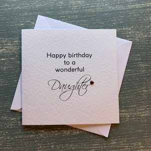 Fuente Negra Personalizada /Corazón Rojo - Tarjeta de Cumpleaños, Nan, Madre, Hija, Hermana, Tía, Amigo, Abuelo, Padre, Hijo, Hermano, Tío, Otro