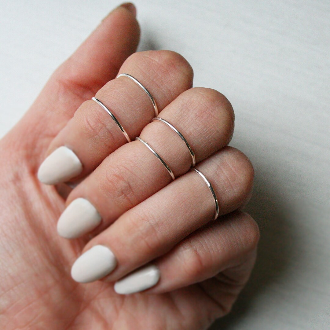Thin Ring 5 Set (Silver 925)ゴールド　リング harlembling-east-side-ring-14k