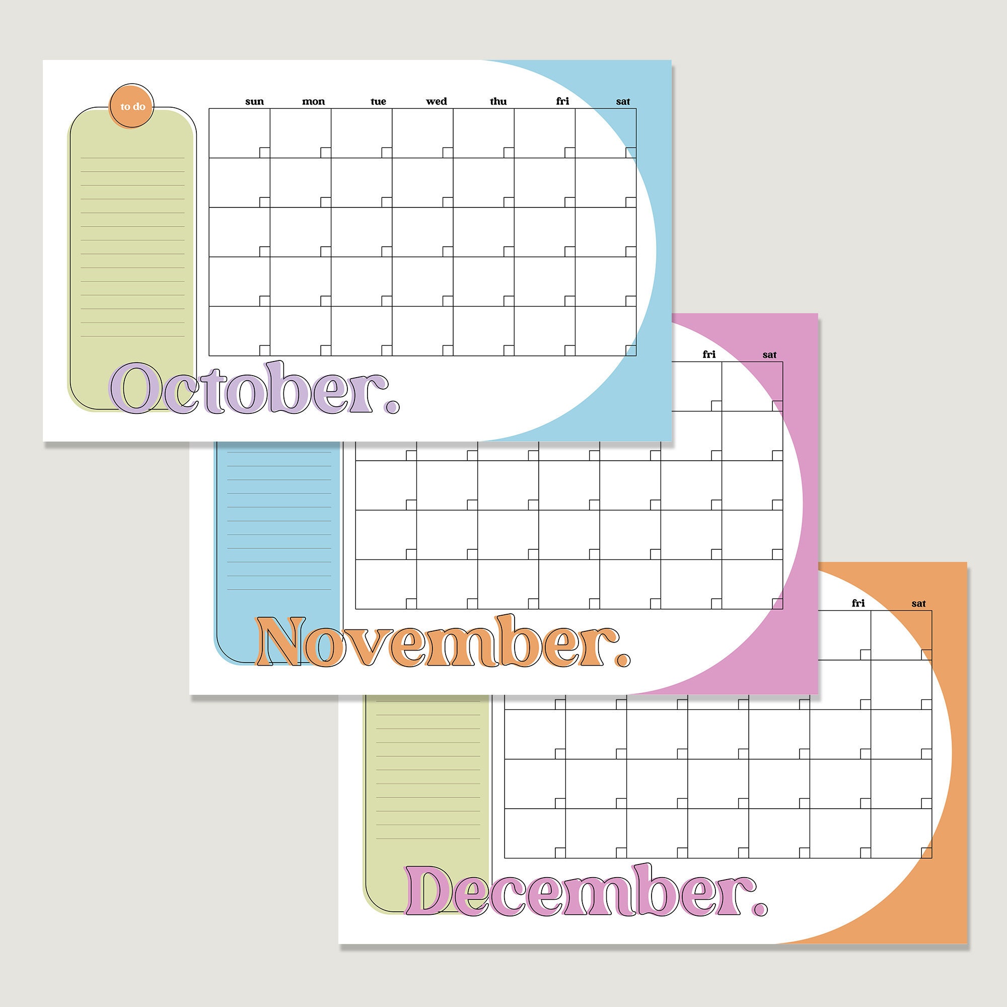 Fillable and Printable Monthly Calendar Etsy Fillable and Printable Monthly Calendar Etsy