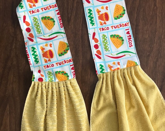 Taco Tuesday Towel Chips and Salsa bakers Scarf Kitchen Etsy