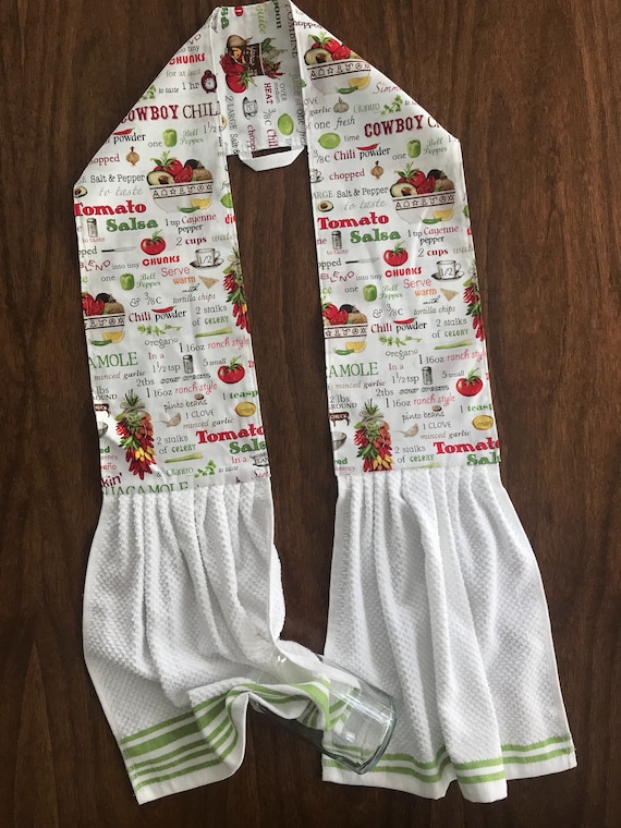 Salsa Chili Kitchen Scarf: Cotton Neck Apron Towel