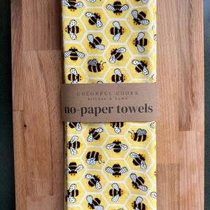 toalhas sem papel / toalhas de papel reutilizáveis / toalhas de papel de flanela de algodão / sustentáveis sem desperdício