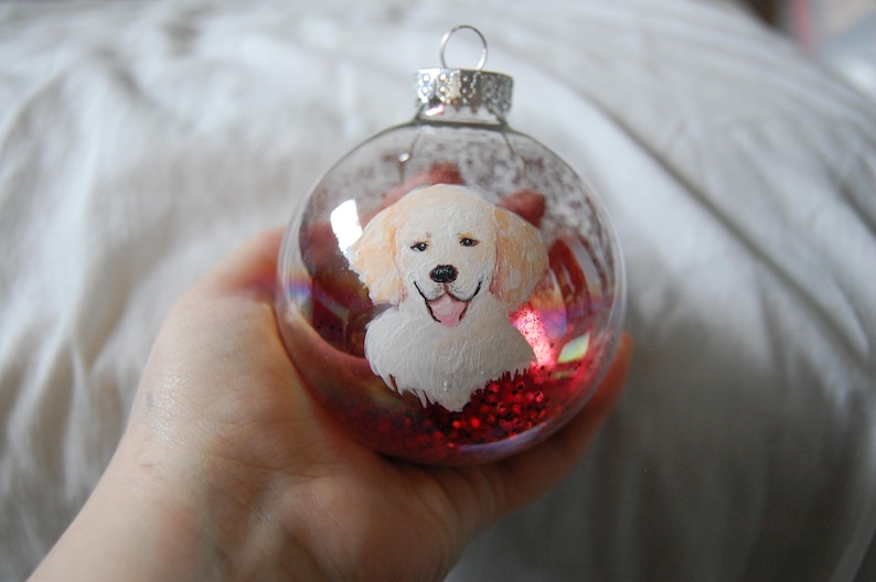 Personalized Dog Christmas Ornament image 1