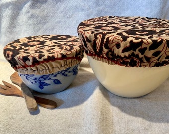 Fabric bowl cover, set of 2