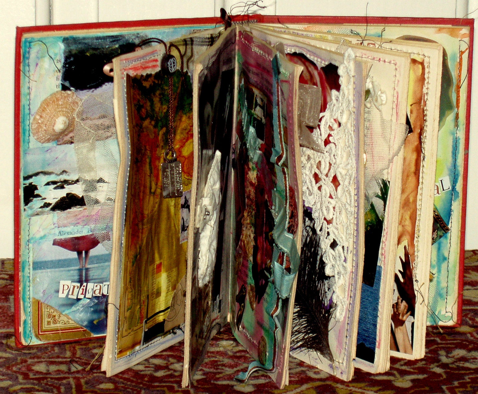 Altered Book Sculpture in Mixed Media, Original Collage Art - Etsy