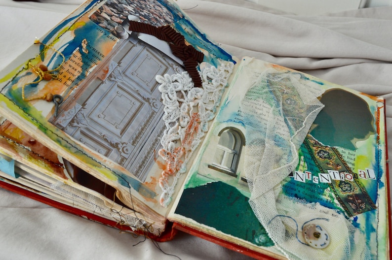 Altered Book Sculpture in Mixed Media, Original Collage Art - Etsy