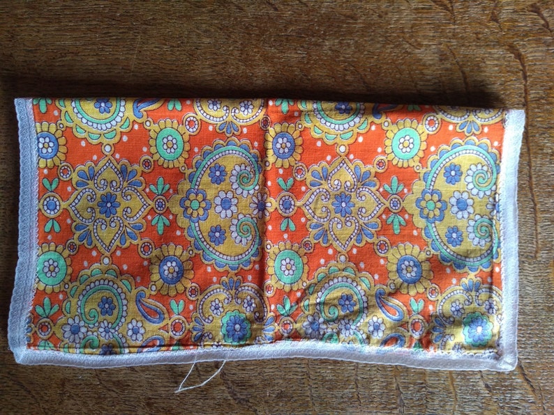 Vintage 1960s psychedelic print handkerchief. image 3