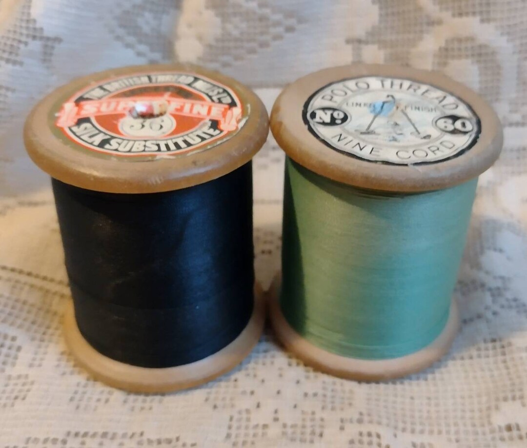 Pair of Vintage 1950s Large British Thread Mills Silk Etsy
