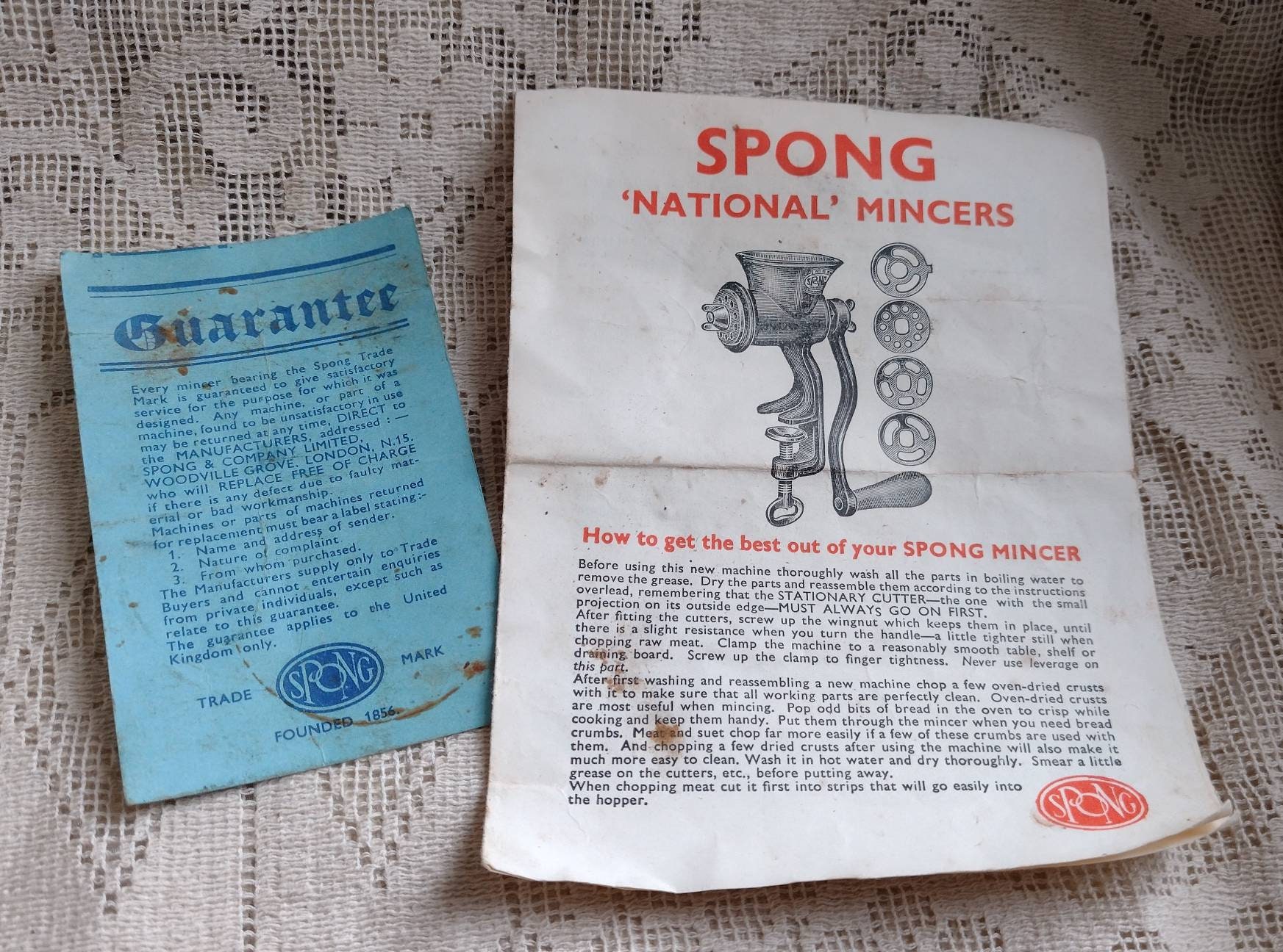 Vintage 1950s Spong National Mincer in Original Box Etsy UK