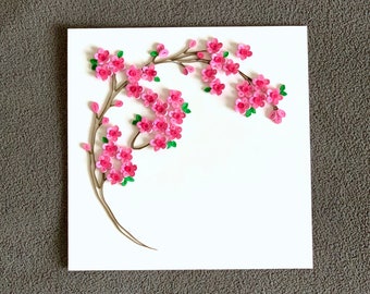 Mothers Day Gift - Spring Blooms - Handmade Wall Art Decor - Gift for her - Gift for him