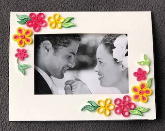 Photo Frame Card Handmade Quilling; Announcement; Mother's Day; Birthday; Anniversary; Decorative Photo Frame; House Warming; Memento