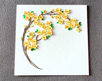 Mothers Day Gift - Spring Blooms - Handmade Wall Art Decor - Gift for her - Gift for him